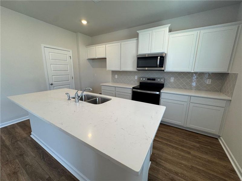 Furnished interior view inside a new home in Oakchase at Hampton, Hampton (Image 13). Furnished interior view inside a new home in Oakchase at Hampton, Hampton (Image 13).