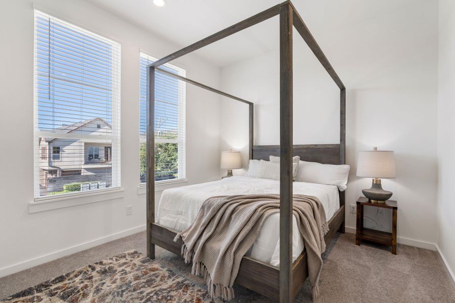 The third bedroom with its own ensuite bathroom.