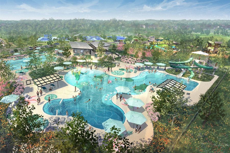 Community amenities in Creekland Village at Bridgeland, Cypress (Image 22).