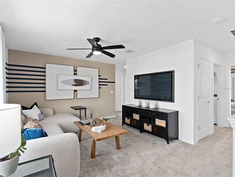 Furnished interior view inside a new home in EverBe, Orlando (Image 26).