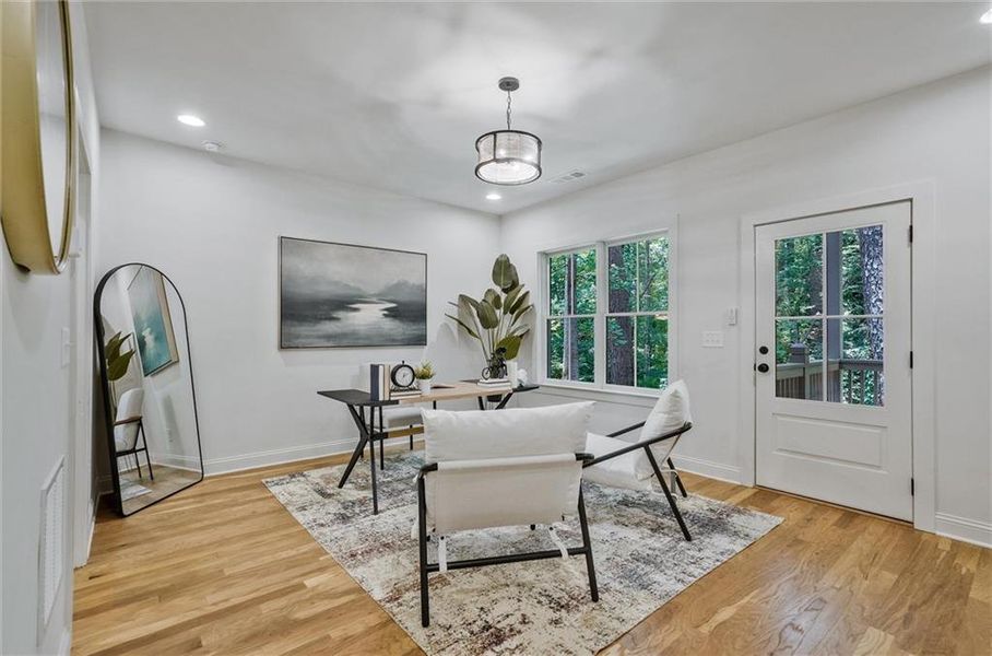 Furnished interior view inside a new home in Pendergrast Farm, Atlanta (Image 10).