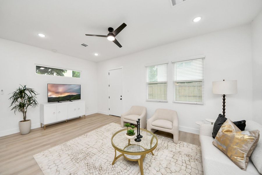 Furnished interior view inside a new home in , Houston (Image 12). Furnished interior view inside a new home in , Houston (Image 12).