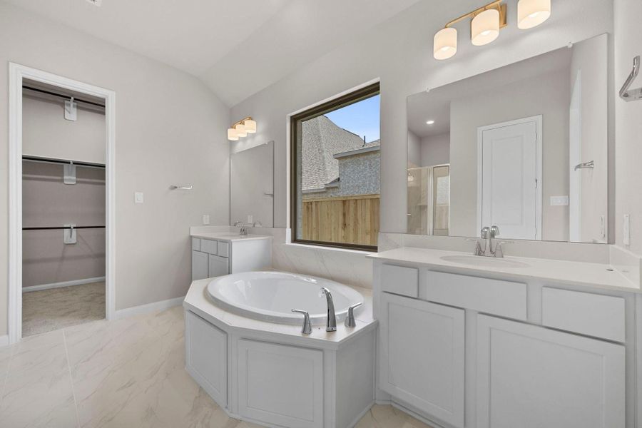 Furnished interior view inside a new home in The Highlands, Porter (Image 9).