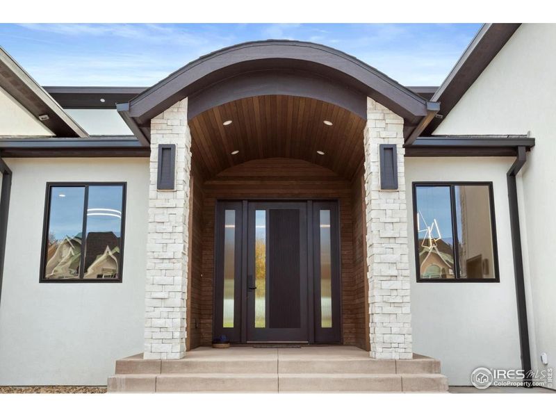 Exterior details and patio area of a home in , Timnath (Image 3).