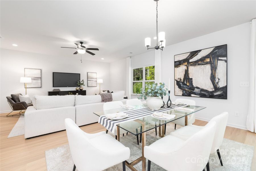 Furnished interior view inside a new home in , Charlotte (Image 17).