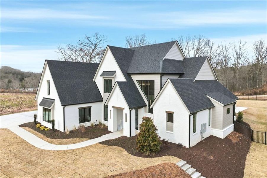 Front exterior of a new home in , Gainesville, GA, highlighting curb appeal (Image 23).