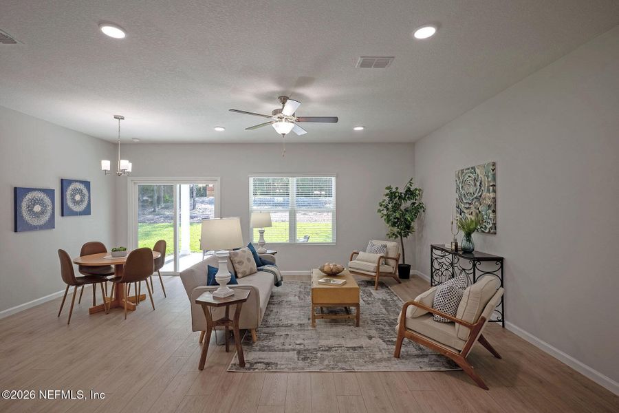 Furnished interior view inside a new home in , Jacksonville (Image 19).