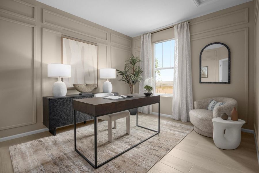 Representative furnished interior of a home built from the 2651 Modeled by KB Home in Murphy Creek Reserve, Aurora (Image 11).
