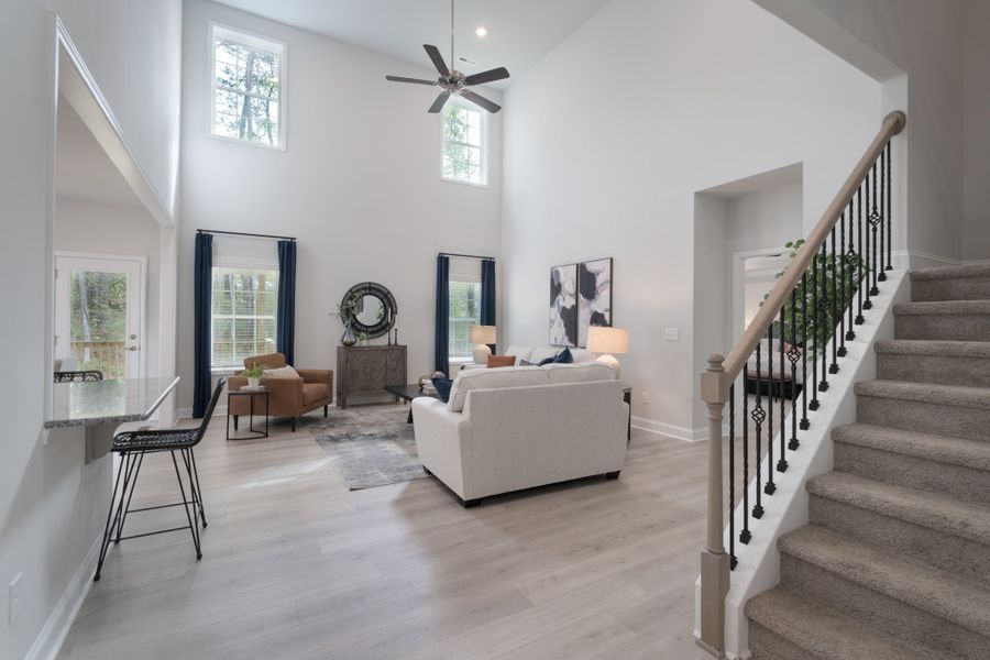 Representative furnished interior of a home built from the 3320 by Adams Homes in Falls of the Cape, Lillington (Image 8).