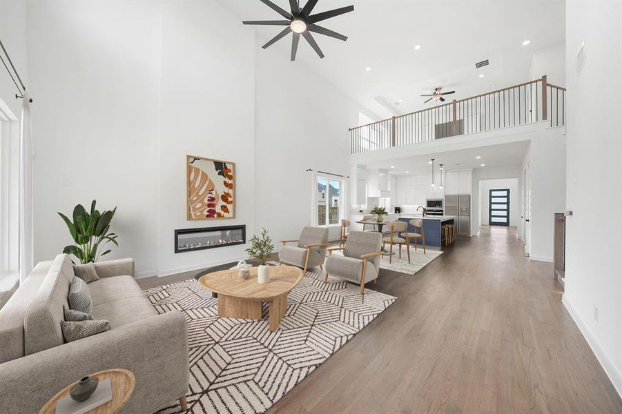 Furnished interior view inside a new home in Inspiration - Paradise Village, Lucas (Image 15).