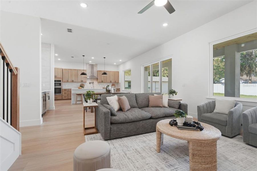 Furnished interior view inside a new home in , Orlando (Image 9).
