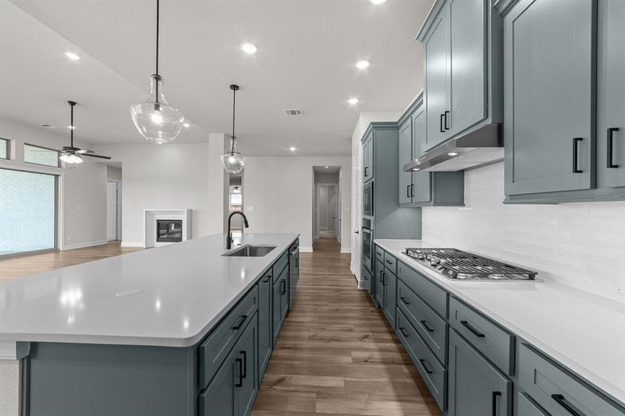 Furnished interior view inside a new home in South Pointe Manor Series, Mansfield (Image 11). Furnished interior view inside a new home in South Pointe Manor Series, Mansfield (Image 11).