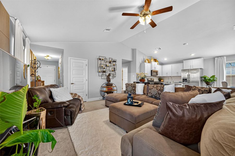 Furnished interior view inside a new home in Sunterra, Katy (Image 29).