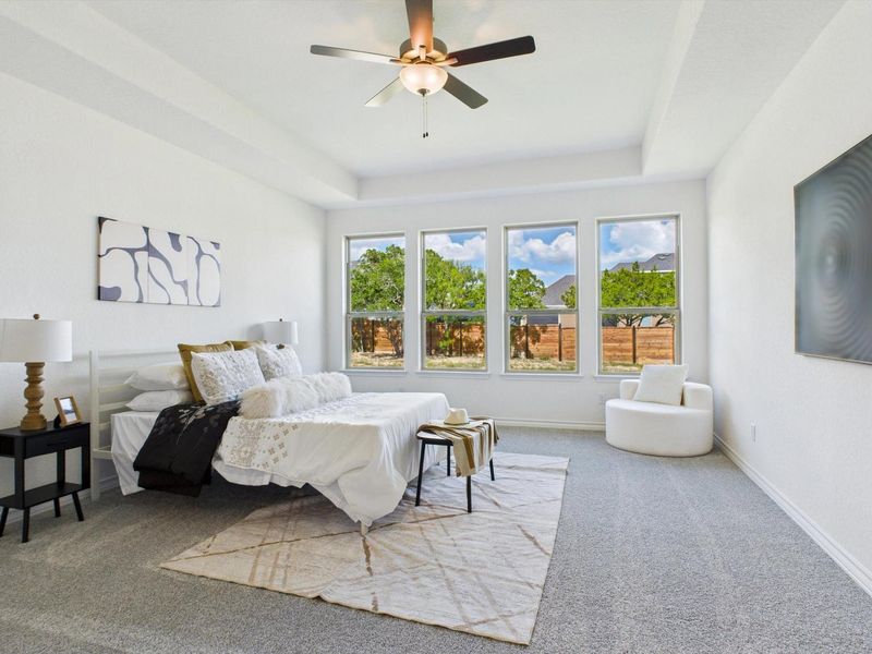 Furnished interior view inside a new home in Potranco Oaks, Castroville (Image 30).