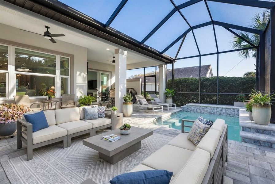 Exterior details and patio area of a home in , Palm Coast (Image 25).