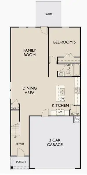2D floor plan layout of this home in Sunset Oaks, Maxwell, TX (Image 3).