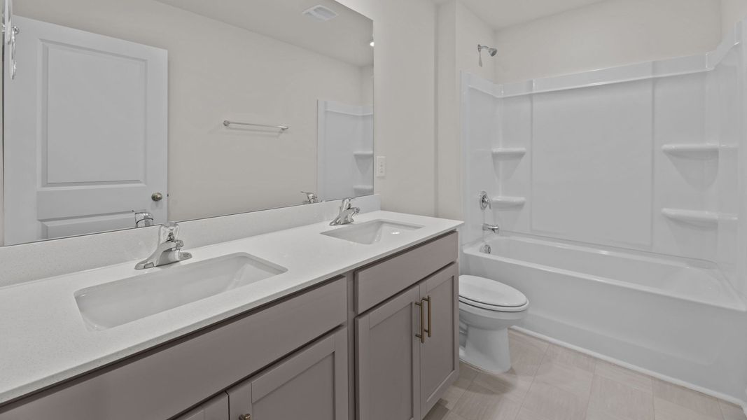 Furnished interior view inside a new home in Bedford Place, Wilson (Image 9).