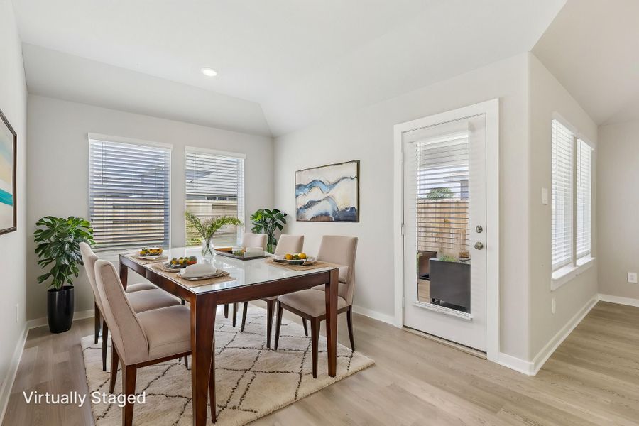Furnished interior view inside a new home in Heights of Barbers Hill, Baytown (Image 4).