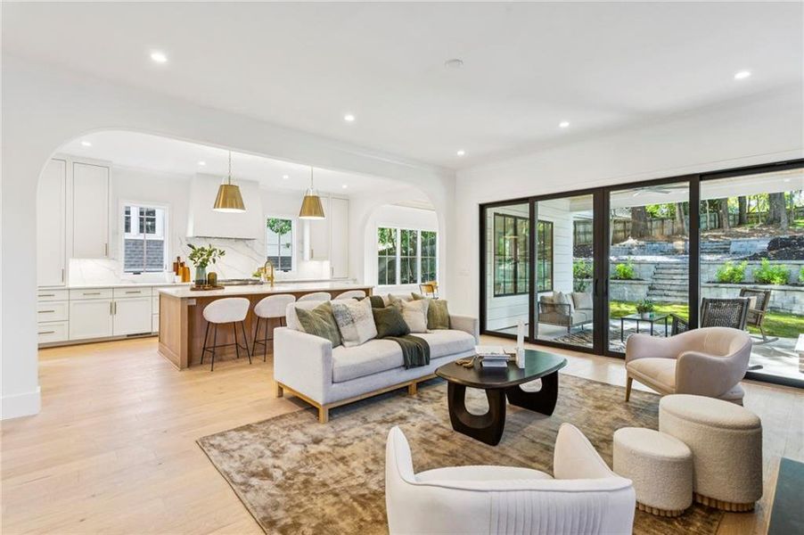 Furnished interior view inside a new home in , Atlanta (Image 37).