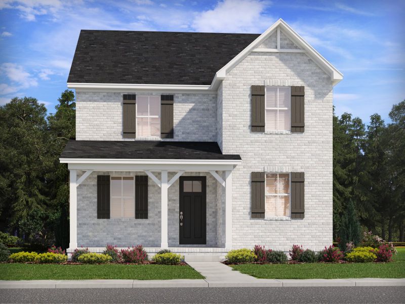 Representative exterior photo of a completed home built from the Palmetto - B by Meritage Homes in Benders Cove - Premier Series, Mount Juliet, TN (Image 2).