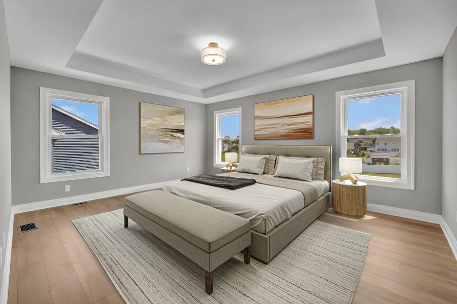 Representative furnished interior of a home built from the The Ryley by Forbes Capretto Homes in Wheatfield Crossing, North Tonawanda (Image 9).