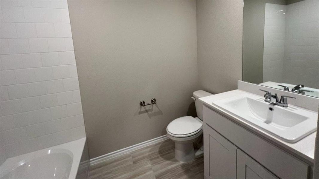 Furnished interior view inside a new home in Rosewood at Beltmill, Fort Worth (Image 5). Furnished interior view inside a new home in Rosewood at Beltmill, Fort Worth (Image 5).