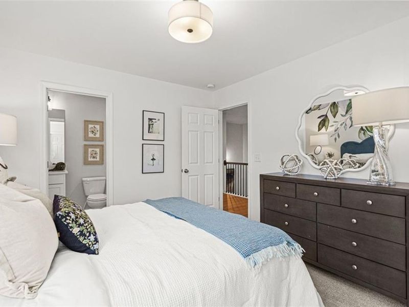 Furnished interior view inside a new home in Wehunt Meadows, Hoschton (Image 40).