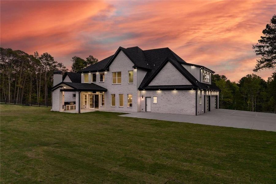 Front exterior of a new home in , Loganville, GA, highlighting curb appeal (Image 36).