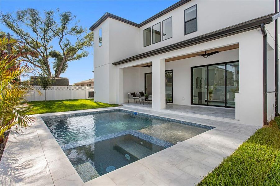 Exterior details and patio area of a home in , Tampa (Image 32).