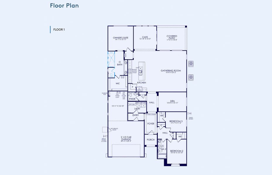 2D floor plan layout of this home in Allen Ranches, Litchfield Park, AZ (Image 3).