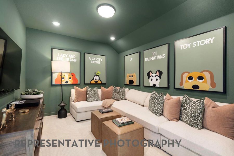 Furnished interior view inside a new home in Wolf Ranch, Georgetown (Image 27).