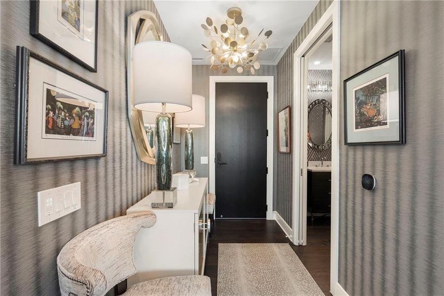 Furnished interior view inside a new home in The Dillon Buckhead, Atlanta (Image 6). Furnished interior view inside a new home in The Dillon Buckhead, Atlanta (Image 6).