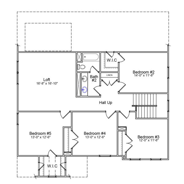 2D floor plan layout of this home in Windsor Forest, Anderson, SC (Image 3).
