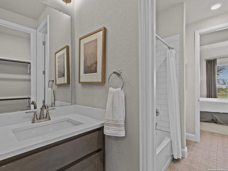 Furnished interior view inside a new home in The Reserve at Potranco Oaks, Castroville (Image 24).