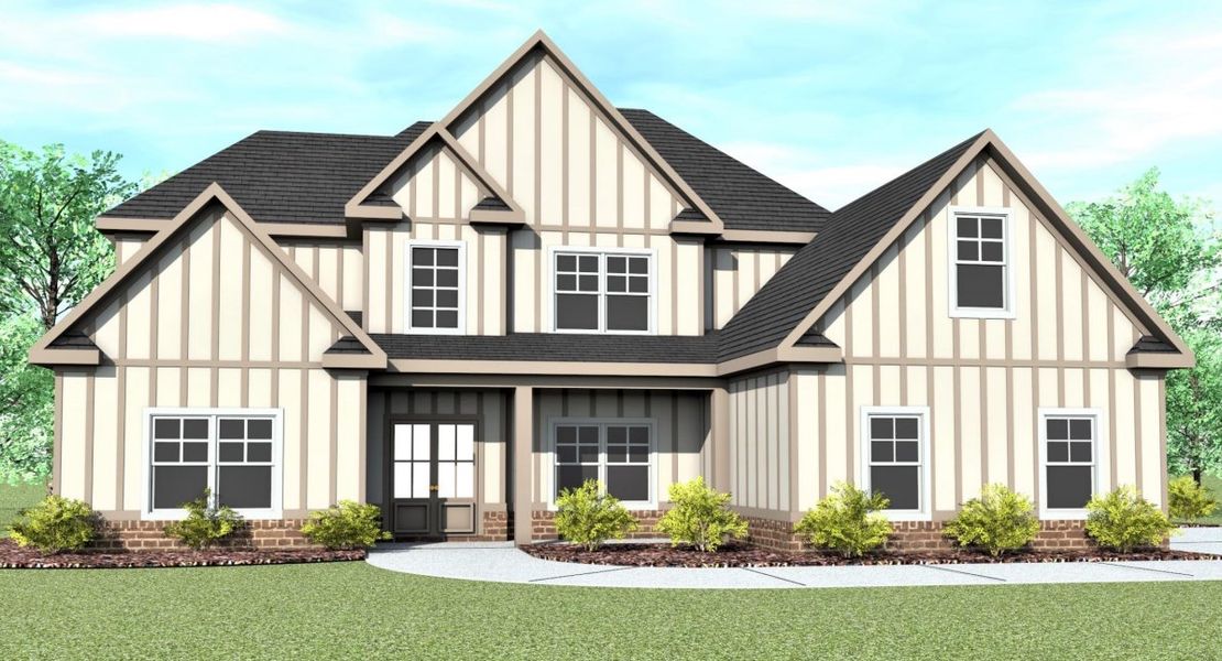 Front exterior of a home in the Wellborn community, located in Newnan, GA (Image 3). Front exterior of a home in the Wellborn community, located in Newnan, GA (Image 3).