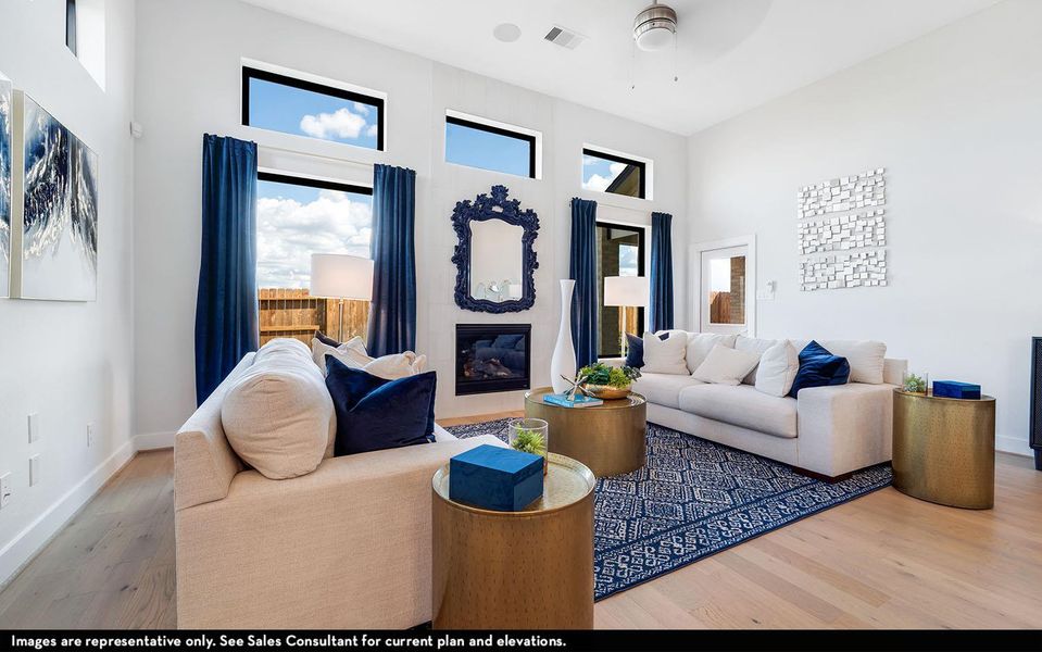 Furnished interior view inside a new home in Sunfield, Buda (Image 29).