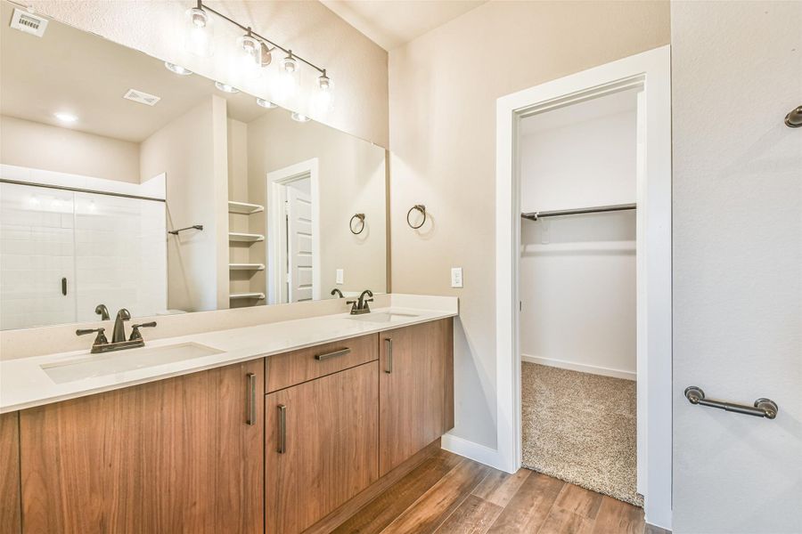 Furnished interior view inside a new home in Enclave At Dobbin, Magnolia (Image 12).