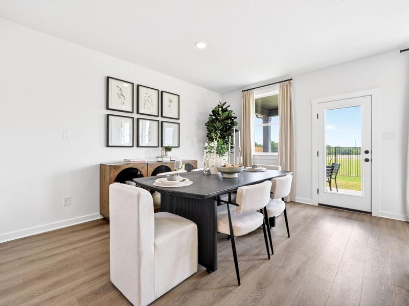 Furnished interior view inside a new home in Parks at Foster Crossing, Anna (Image 11).