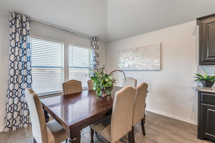 Furnished interior in a model home at Brookville Ranch in Fort Worth (Image 31).