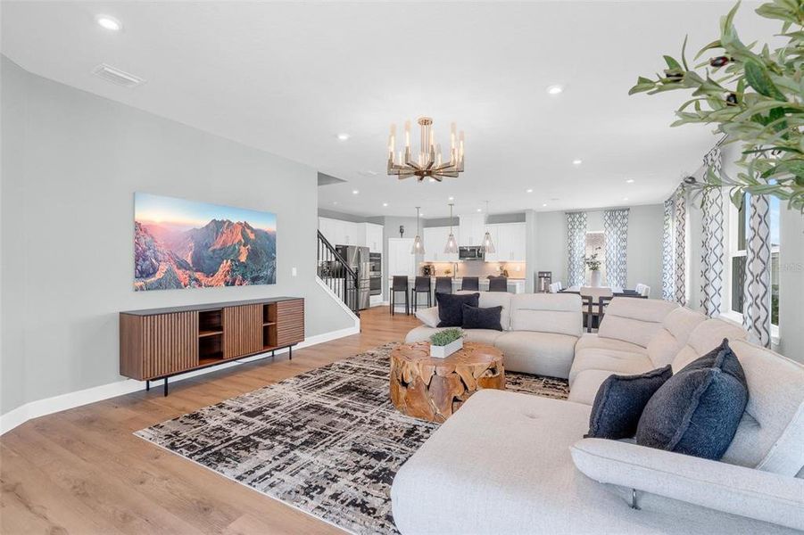 Furnished interior view inside a new home in Bella Terra, Clermont (Image 45).