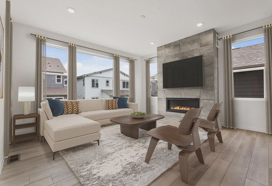 Homesite 22 Great Room - Virtually Staged - 3 of 9 Homesite 22 Great Room - Virtually Staged - 3 of 9