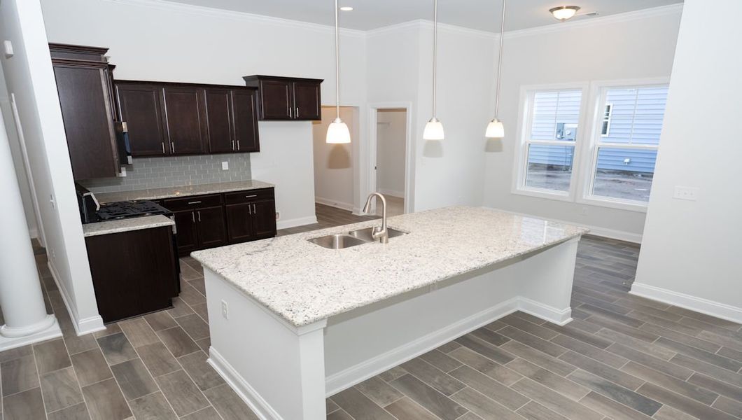 Representative furnished interior of a home built from the CUMBERLAND by D.R. Horton in Waterbridge, Myrtle Beach (Image 5).