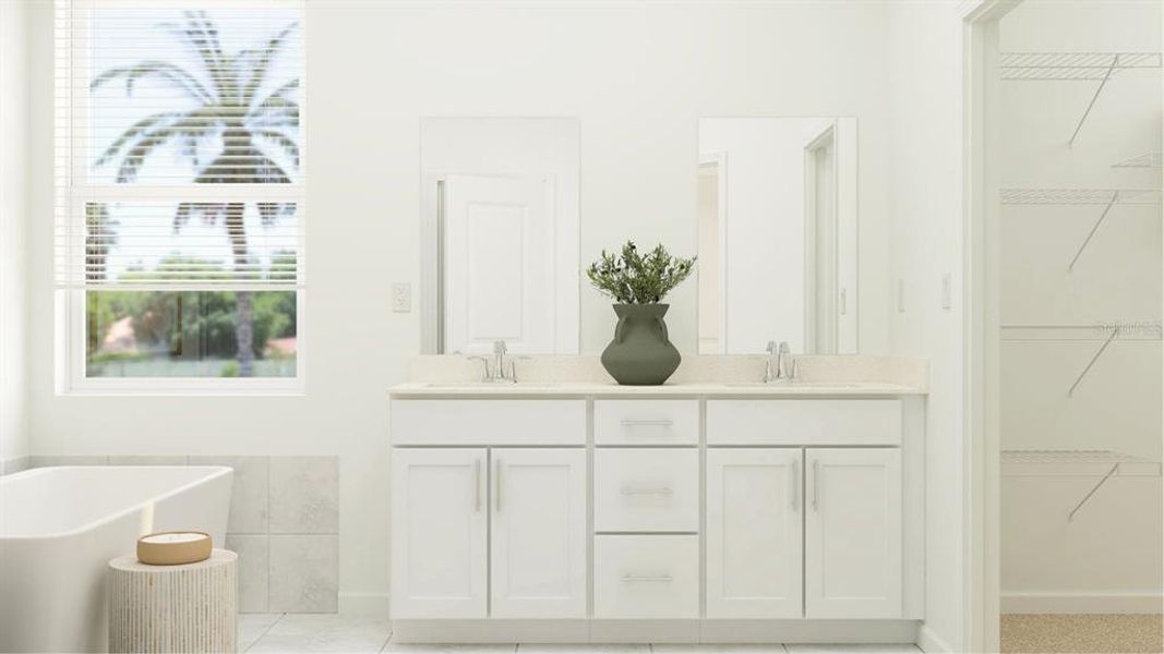Furnished interior view inside a new home in Meadow Pointe, Groveland (Image 19).