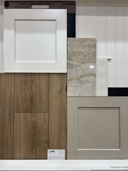 Sample of building materials used in homes in Briggs Ranch – Signature Legacy Series, San Antonio (Image 4).