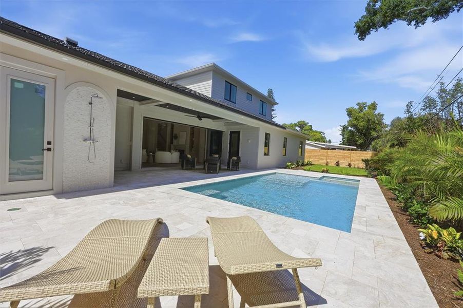 Exterior details and patio area of a home in , Sarasota (Image 33).