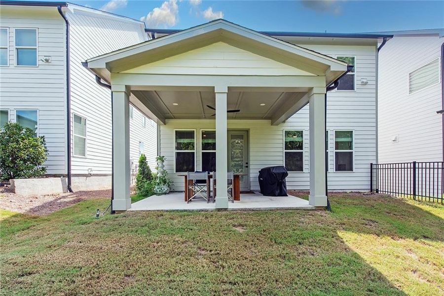 Exterior details and patio area of a home in , Cumming (Image 25). Exterior details and patio area of a home in , Cumming (Image 25).