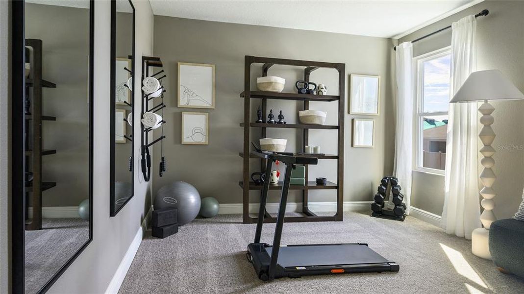 Furnished interior view inside a new home in Pasadena Woods, Dade City (Image 3).