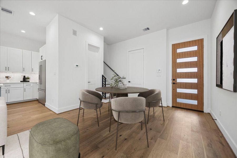 Furnished interior view inside a new home in , Houston (Image 8).