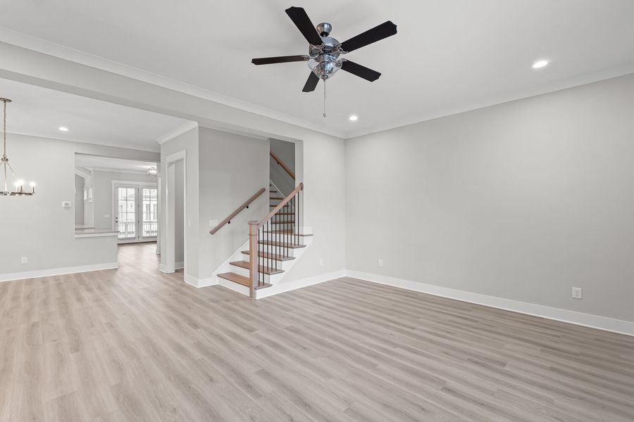 Representative unfurnished interior of a home built from the The Kensington by JW Collection in Devin's Shire, Kennesaw (Image 16).