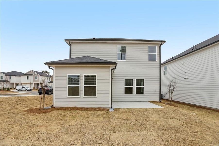Exterior details and patio area of a home in Hawthorne Station, College Park (Image 3). Exterior details and patio area of a home in Hawthorne Station, College Park (Image 3).